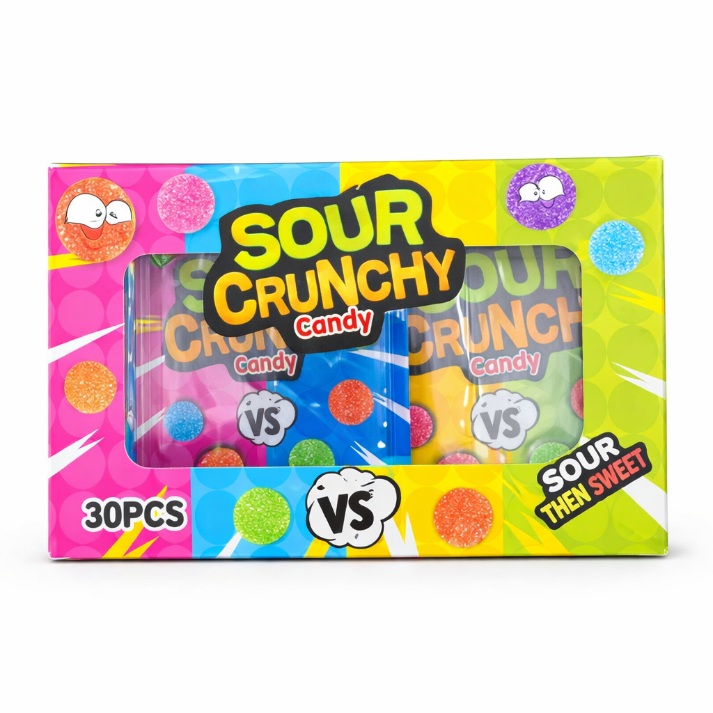 ממתק חמוץ Sour Crunchy Candy (30 יח)