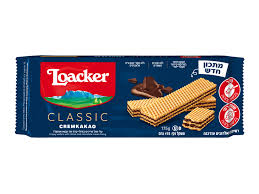 וופל קלאסי במילוי קרם שוקולד וקקאו