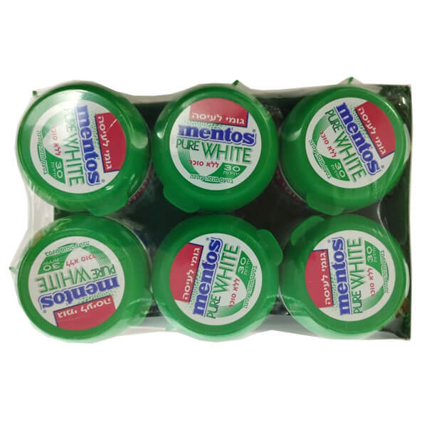 מנטוס מסטיק ללא סוכר שישיה בטעמים