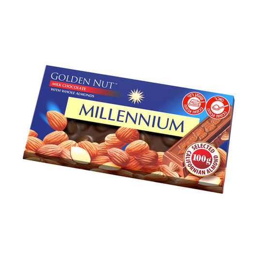 שוקולד חלב גולד עם שקדים - 4 יח