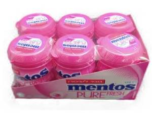 מנטוס מסטיק ללא סוכר שישיה בטעמים