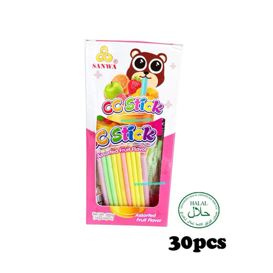 ממתק מקלות CC בטעמי פירות