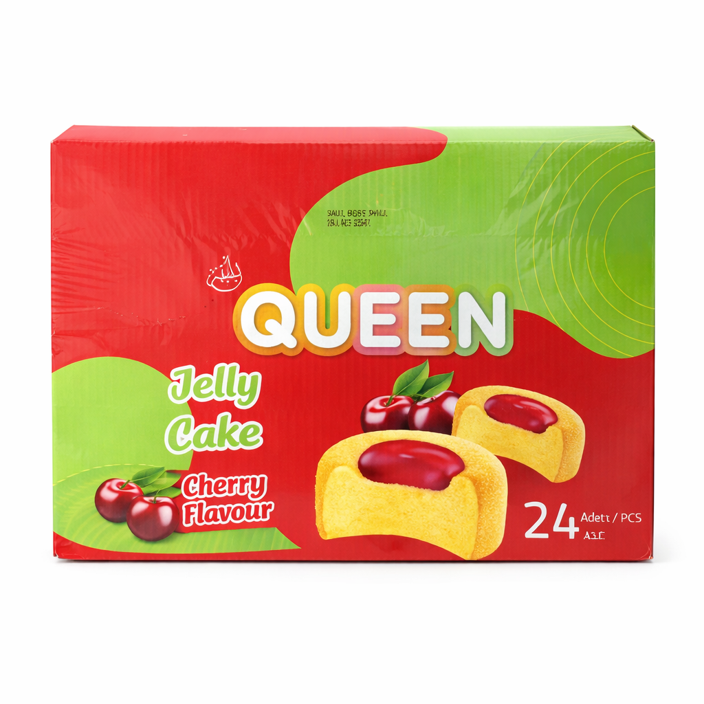 קופסת עוגת ג'לי בטעם דובדבן (24 יח)