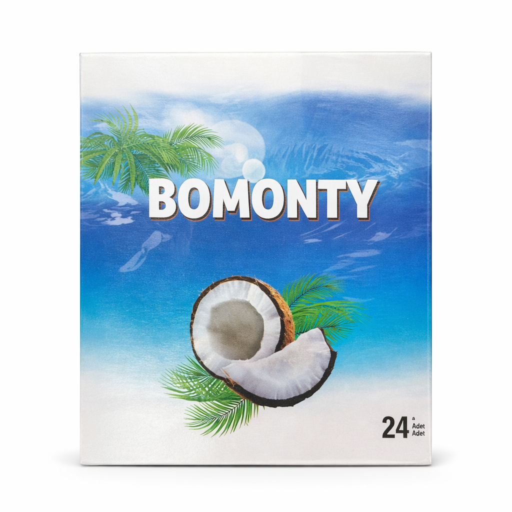 קופסת חטיף שוקולד בטעם קוקוס (24 יח)